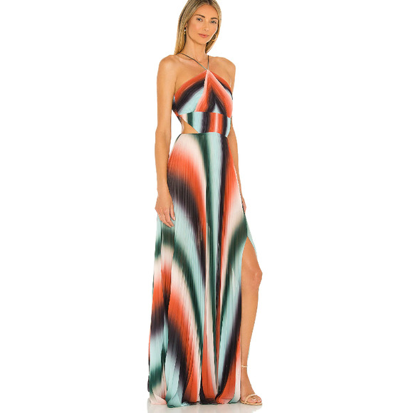 AMUR Dresses & Skirts - AMUR Janet Stripe Gown Size 14